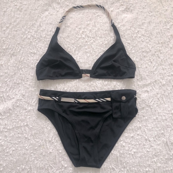 Burberry Other - Burberry black bikini size xs extra small halter top authentic